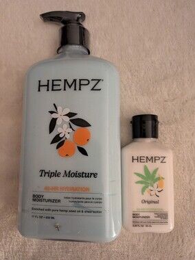 Hempz Triple Moisture Body Lotion And Original Travel Size